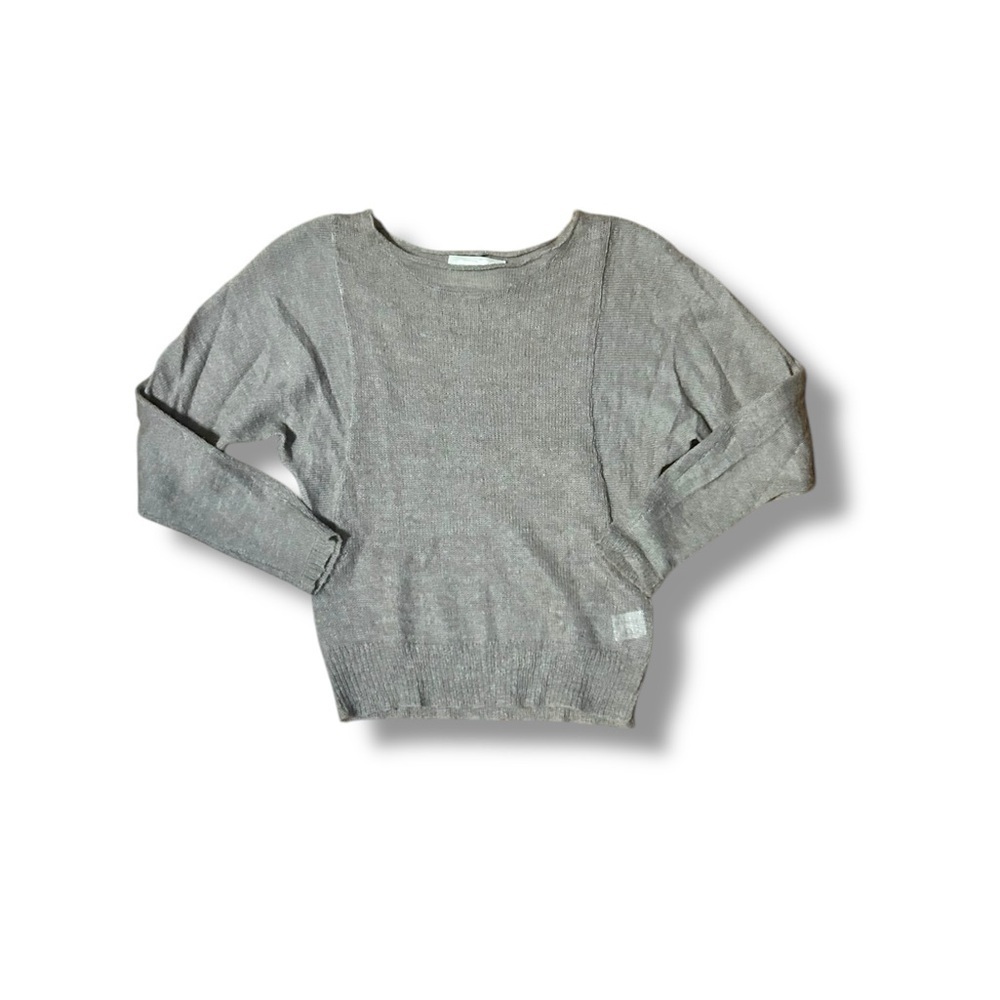 Brochu Walker Women's Long Sleeve Wool Blend Knit Sweater‎ Sz P Beige Thin